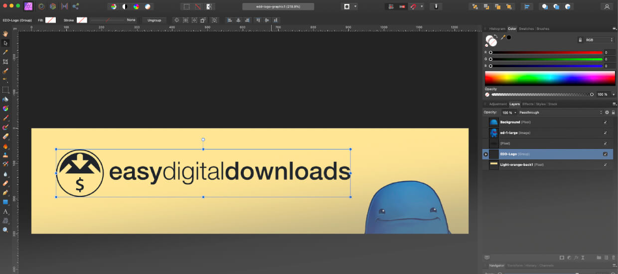 Screenshot: Affinity Photo