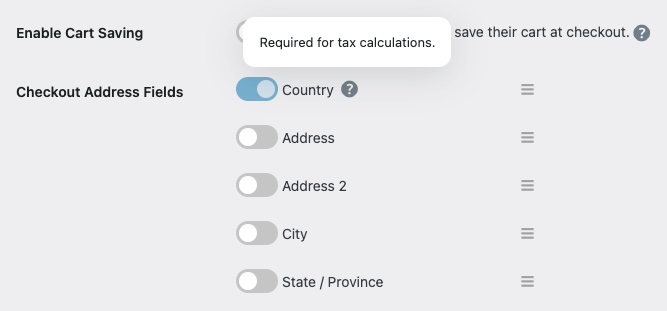 Required checkout address fields in Easy Digital Downloads.