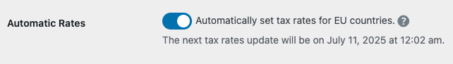 Automatic tax rates for EU countries in Easy Digital Downloads.