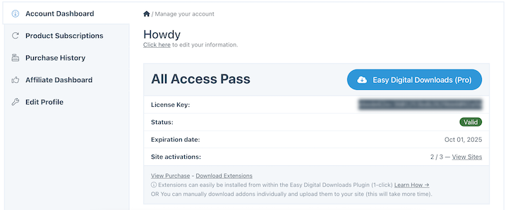 Download EDD Pro plugin