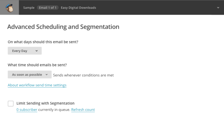 Segmentation and scheduling