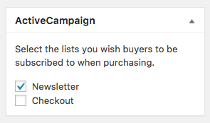 ActiveCampaign Per-Product List Subscriptions – Easy Digital Downloads