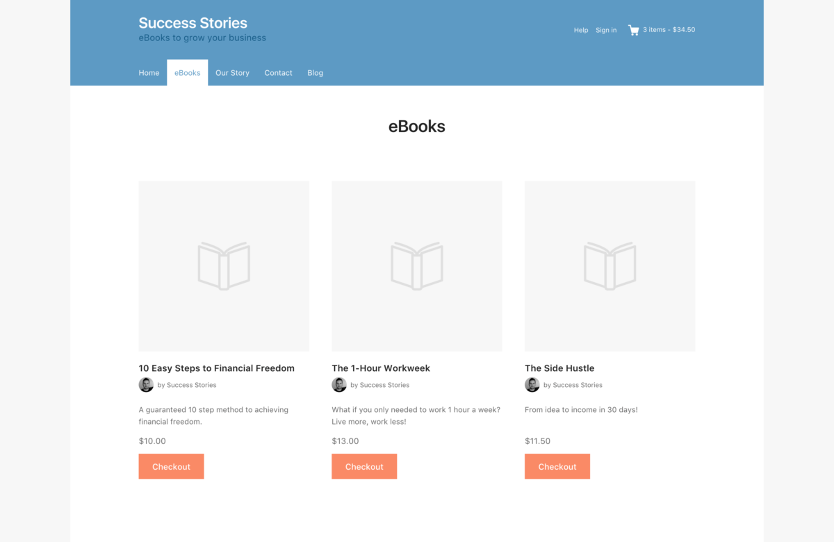 Use the built-in color controls to style your website