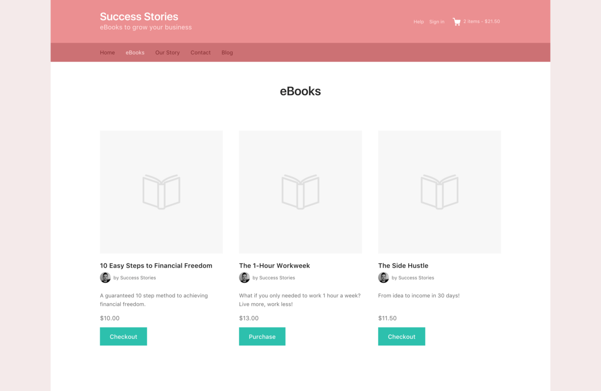 Use the built-in color controls to style your website